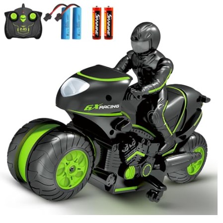 Remote Control Motorcycle With Rider