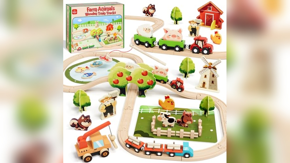 Best Wooden Train Set for 4 Year Old
